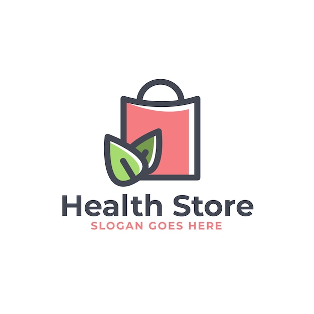 Health store logo ontwerp