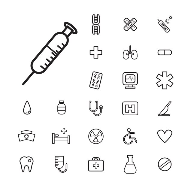 Healthcare Health Medicine Ziekenhuis Laboratorium pictogram