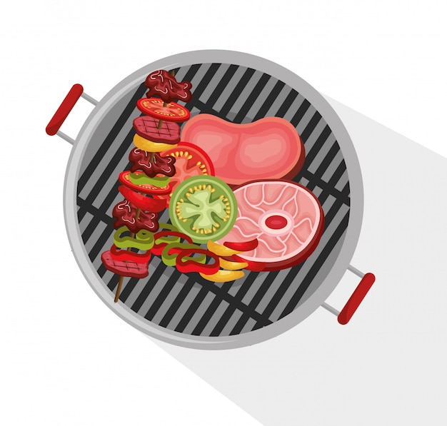 heerlijke barbecue voedsel pictogram