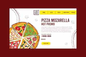 Gratis vector heerlijke pizza concept