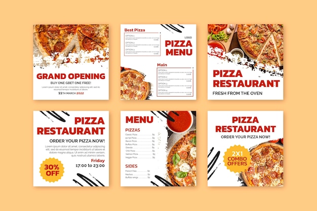 Heerlijke pizza restaurant instagram posts