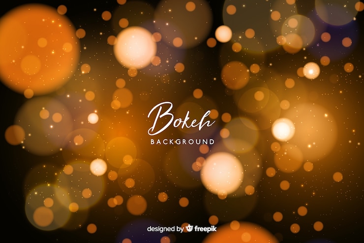 Gratis Vector helder bokeh achtergrond
