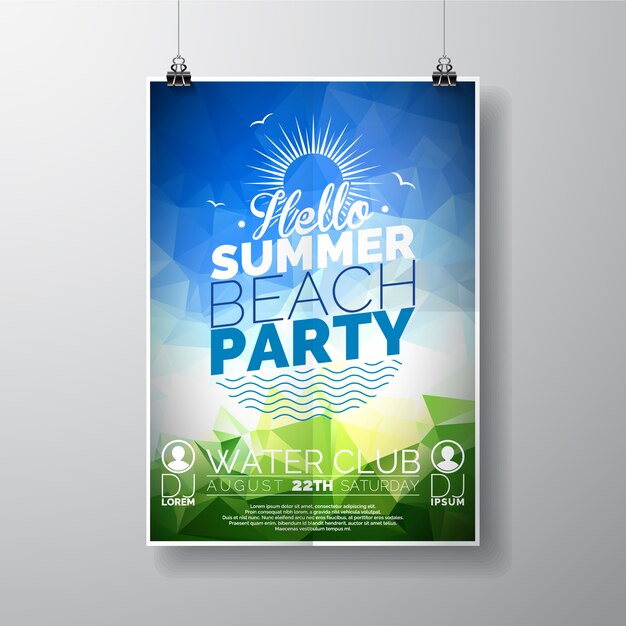 Hello zomerpartij poster