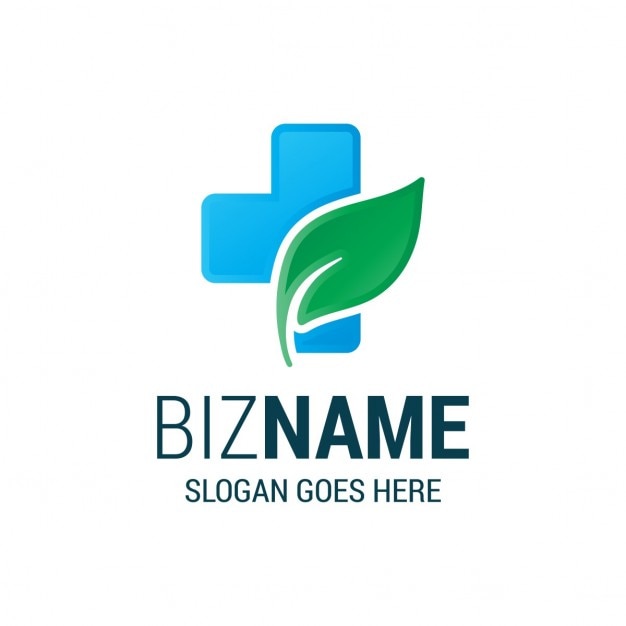 Gratis Vector herbal pharmacy bedrijfslogo