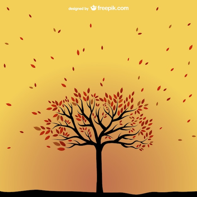 Gratis vector herfst boom vector