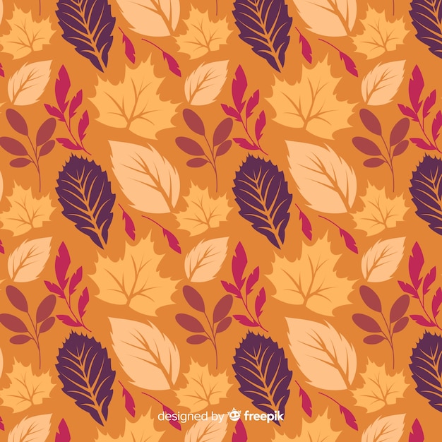 Gratis vector herfst decoratieve retro stijl als achtergrond