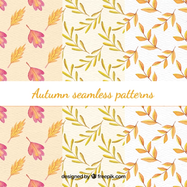 Gratis vector herfst naadloos patroon