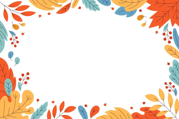 Gratis vector herfstbladeren achtergrond