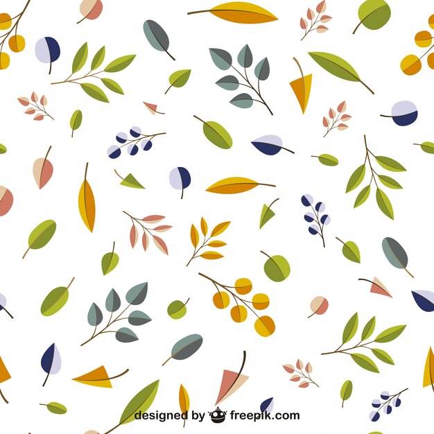 Herfstbladeren bewerkbare patroon