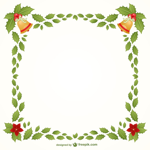 Gratis vector het frame van kerstmis