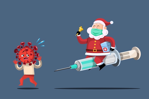 Het kerstcadeau van dit jaar, de wereldbevolking vraagt om het santa claus-coronavirusvaccin