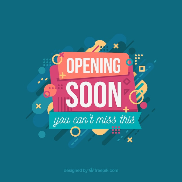 Het openen van snel achtergrond met typografie