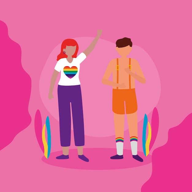 Het queer community lgbtq ontwerp