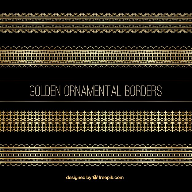 Het verzamelen van gouden geometrische grenzen