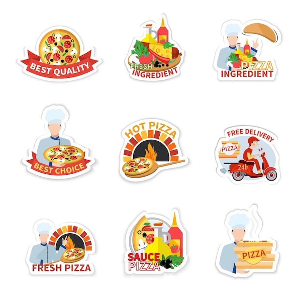 Het verzamelen van pizza stickers