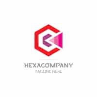Gratis vector hexacompany logo