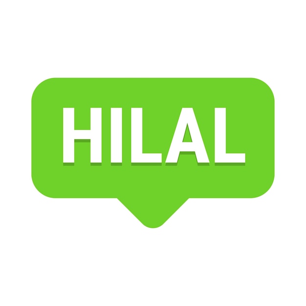 Gratis vector hilal sighting green vector callout banner met informatie over de wassende maan