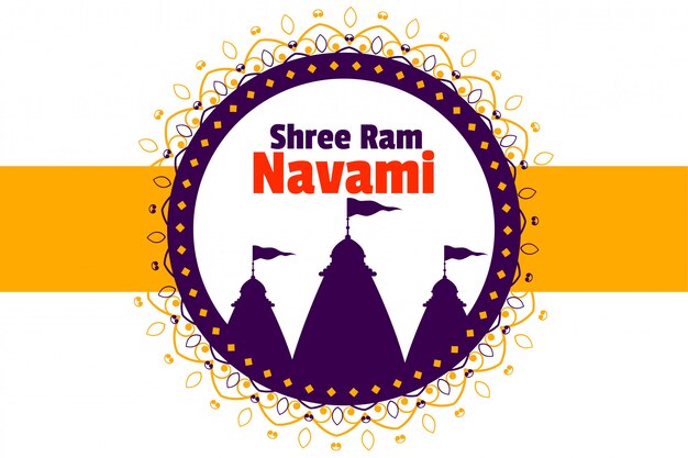 Hindoe festival van ram navami achtergrond