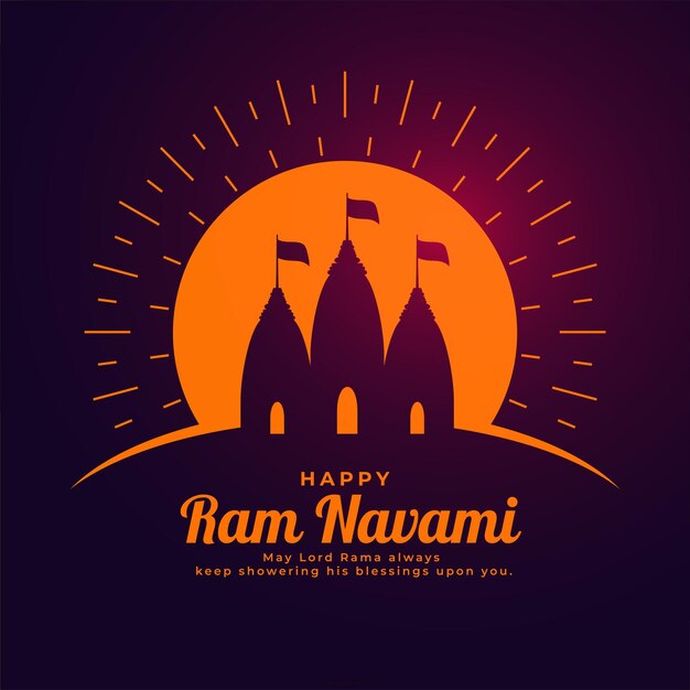 Hindoetempels ram navami festivalgroet