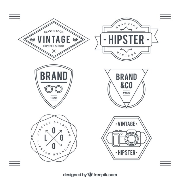 Hipster badges verzamelen