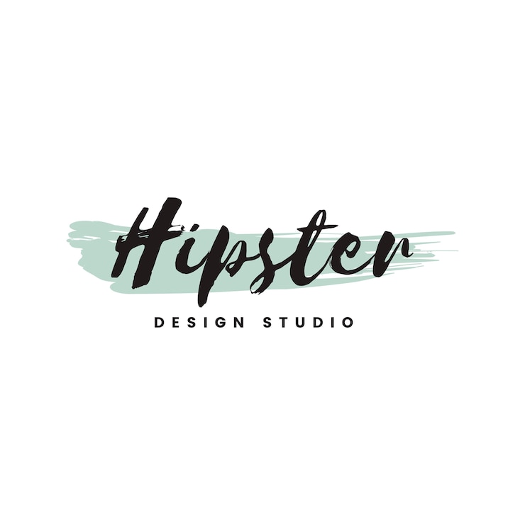 Gratis Vector hipster ontwerp studio logo vector