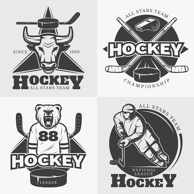 Hockey Team ontwerpelementen