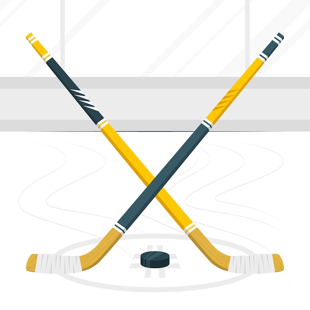 Gratis vector hockeystick concept illustratie