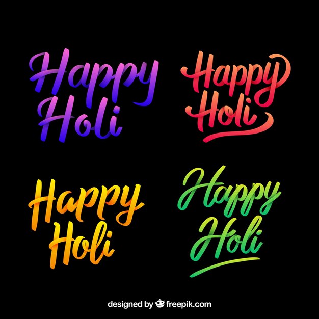 Holi-belettering collectie