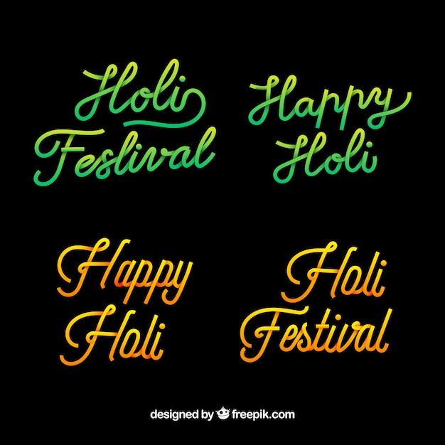 Holi-beletteringsset