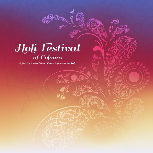 Holi festival achtergrond ontwerp