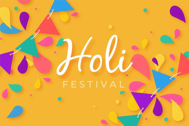 Holi festival behang