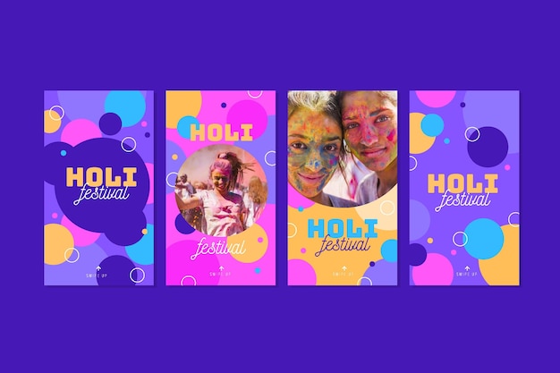 Holi festival instagram-verhalen