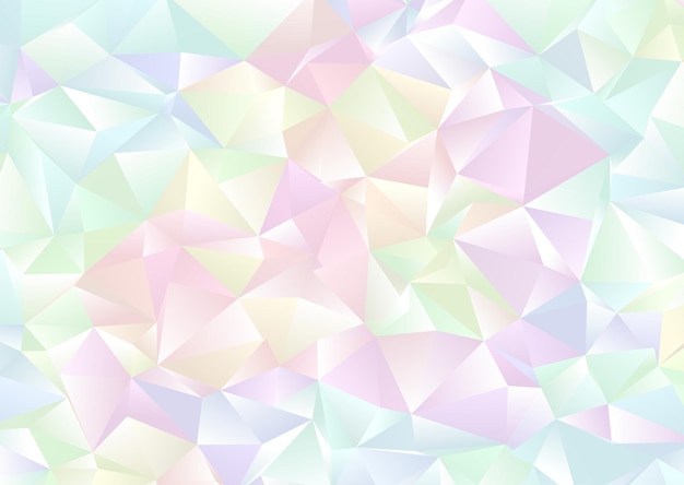 Gratis vector hologram stijl laag poly pastel geometrische achtergrond