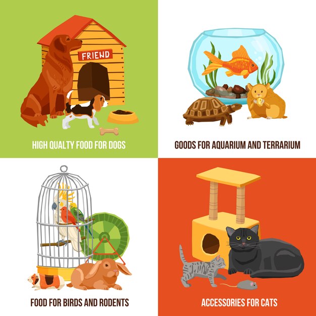 Home Huisdieren illustratie