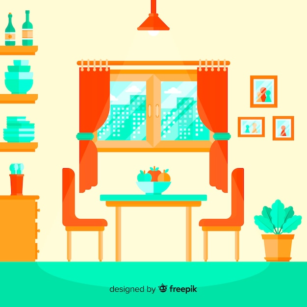 Gratis vector home interieur