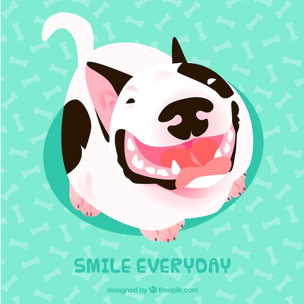 Gratis vector hond achtergrond