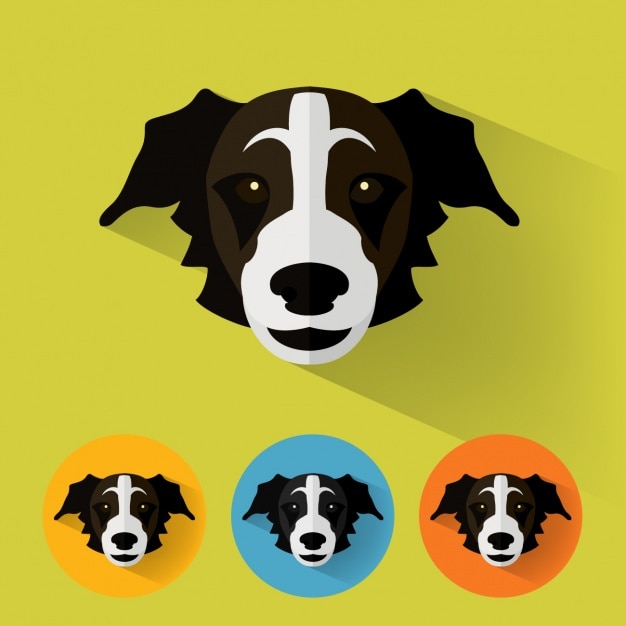 Gratis vector hond iconen collectie