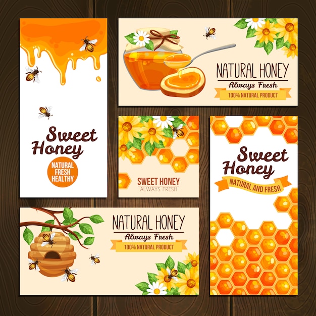 Honey advertising banners