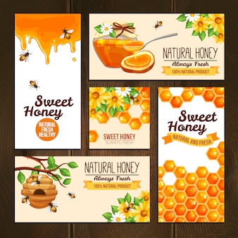 Honey advertising banners