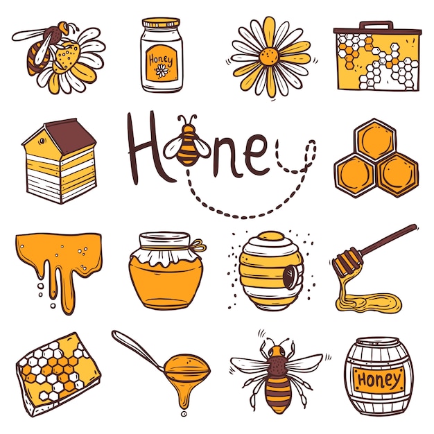 Gratis vector honing icons set