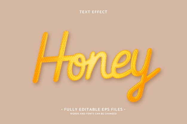 Honing Teksteffect