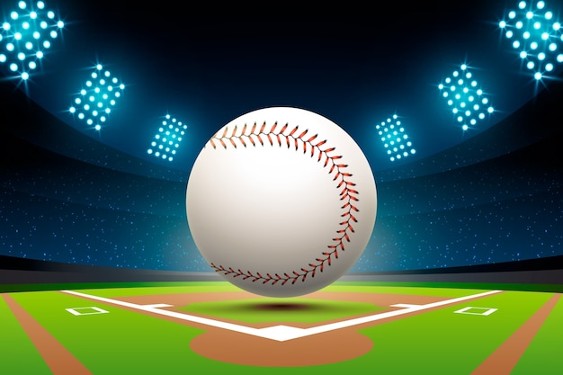 Honkbal achtergrond met kleurovergang