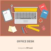 Gratis vector hoogste mening van modern bureau