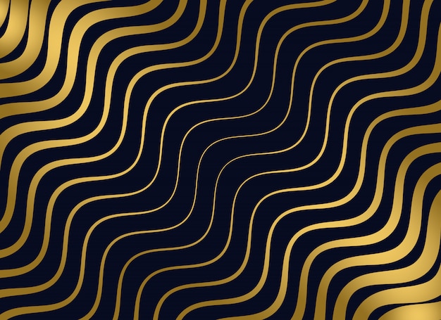 Hoogwaardig gouden golvend patroonontwerp