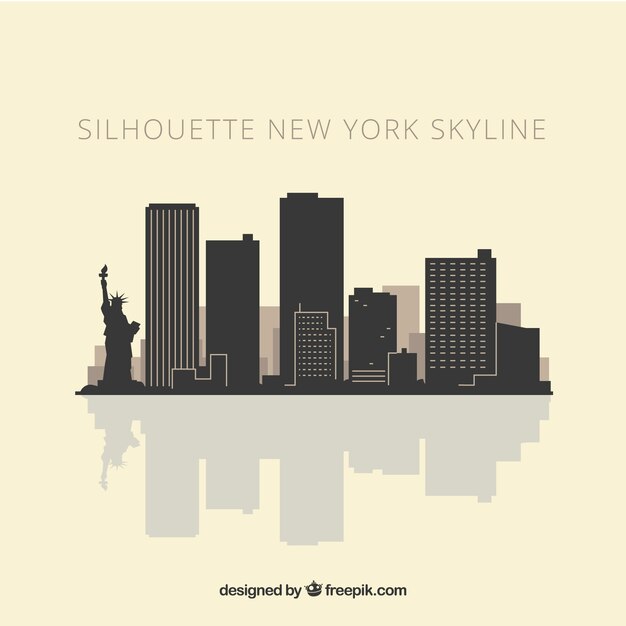 Horizonsilhouet van New York