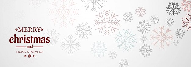 Horizontale banner met kerstkaart