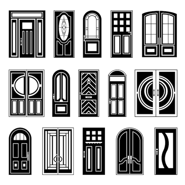 House Doors Black Design Collection