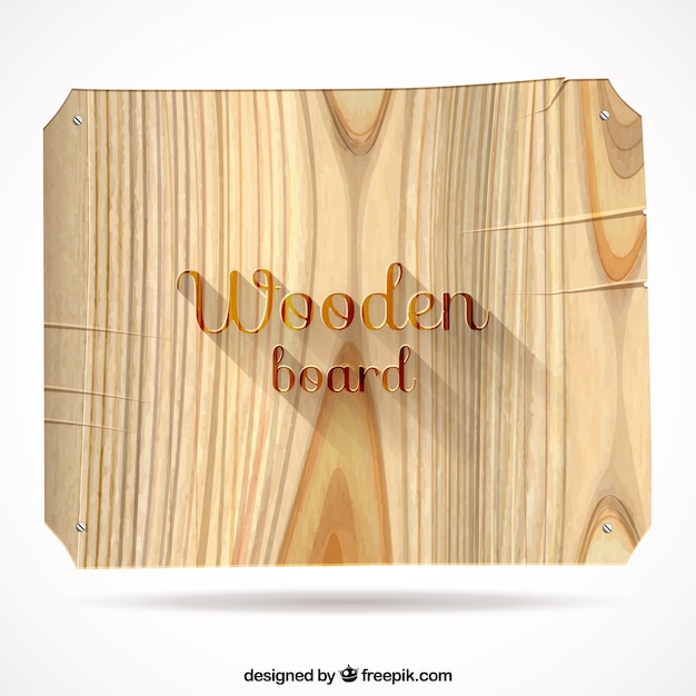 Gratis vector houten bord