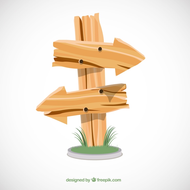 Gratis Vector houten bord