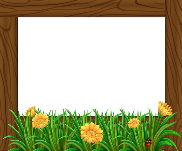 Gratis vector houten frame